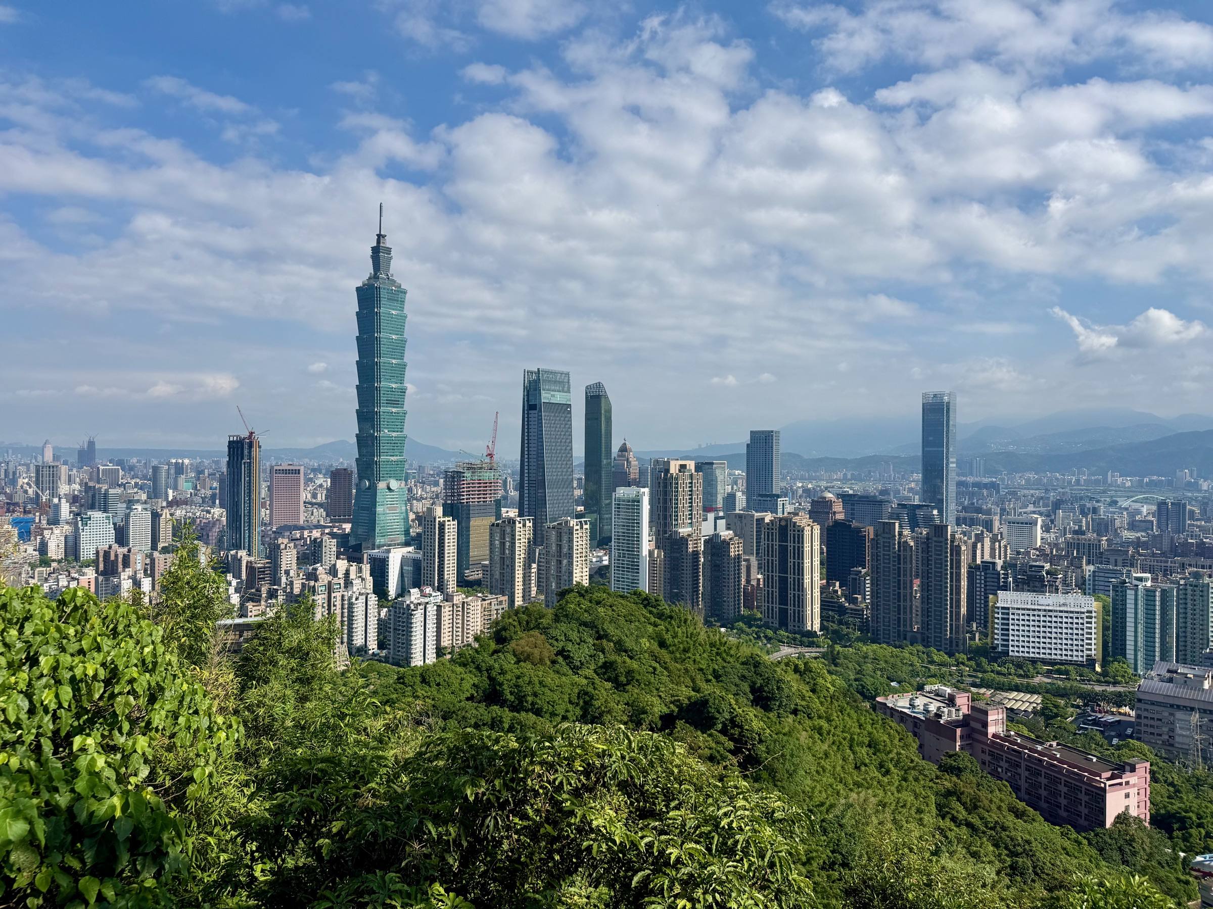 Taipei 101 and the city skyline from Elephant Mountain
